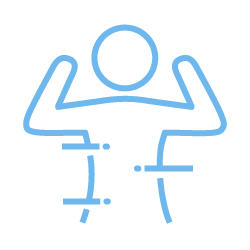targeted areas on back icon