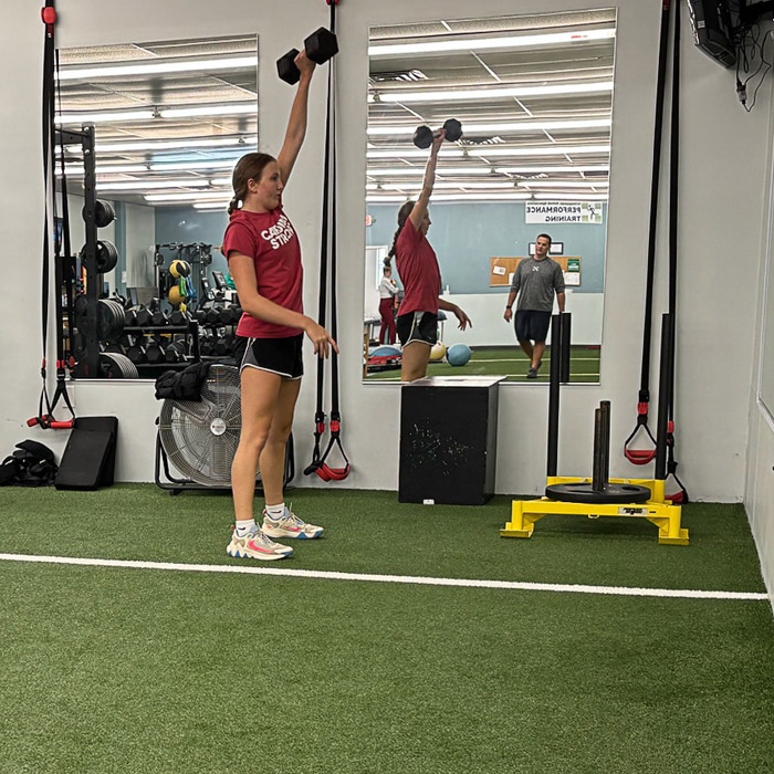 performance training with client